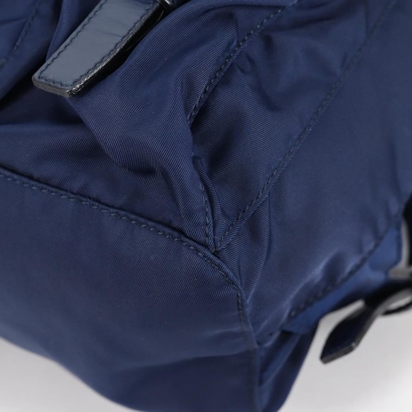 Prada Double Front Pocket Backpack Tessuto Blue Nylon Backpack - Picture 10 of 10